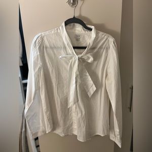 J crew tie blouse